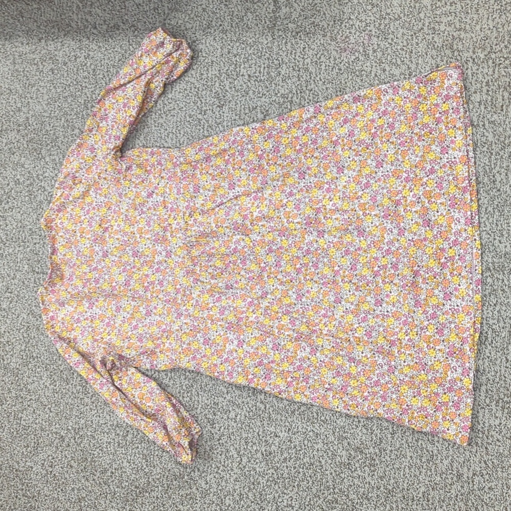 Lands' End Corton Blend Floral Fall Dress Size XL 18 - Picture 12 of 13